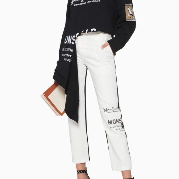 NWT - MONSE Two-Tone Branded Jeans - Size 8 - Picture 1 of 15